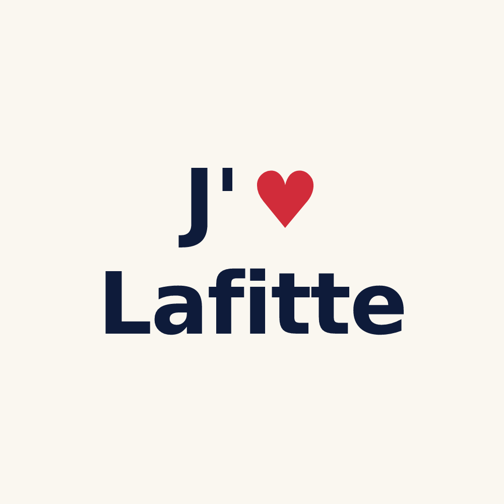 Tasse personnalisée Lafitte — design J'aime Lafitte