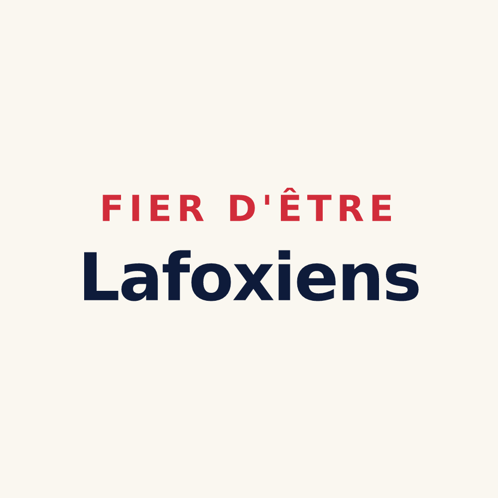 Tasse « Fier d'être Lafoxiens » — design pour Lafox
