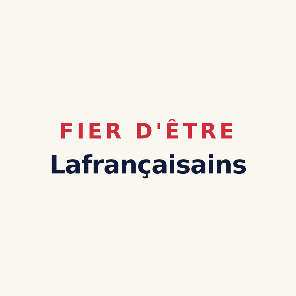 Tasse « Fier d'être Lafrançaisains » — design pour Lafrançaise