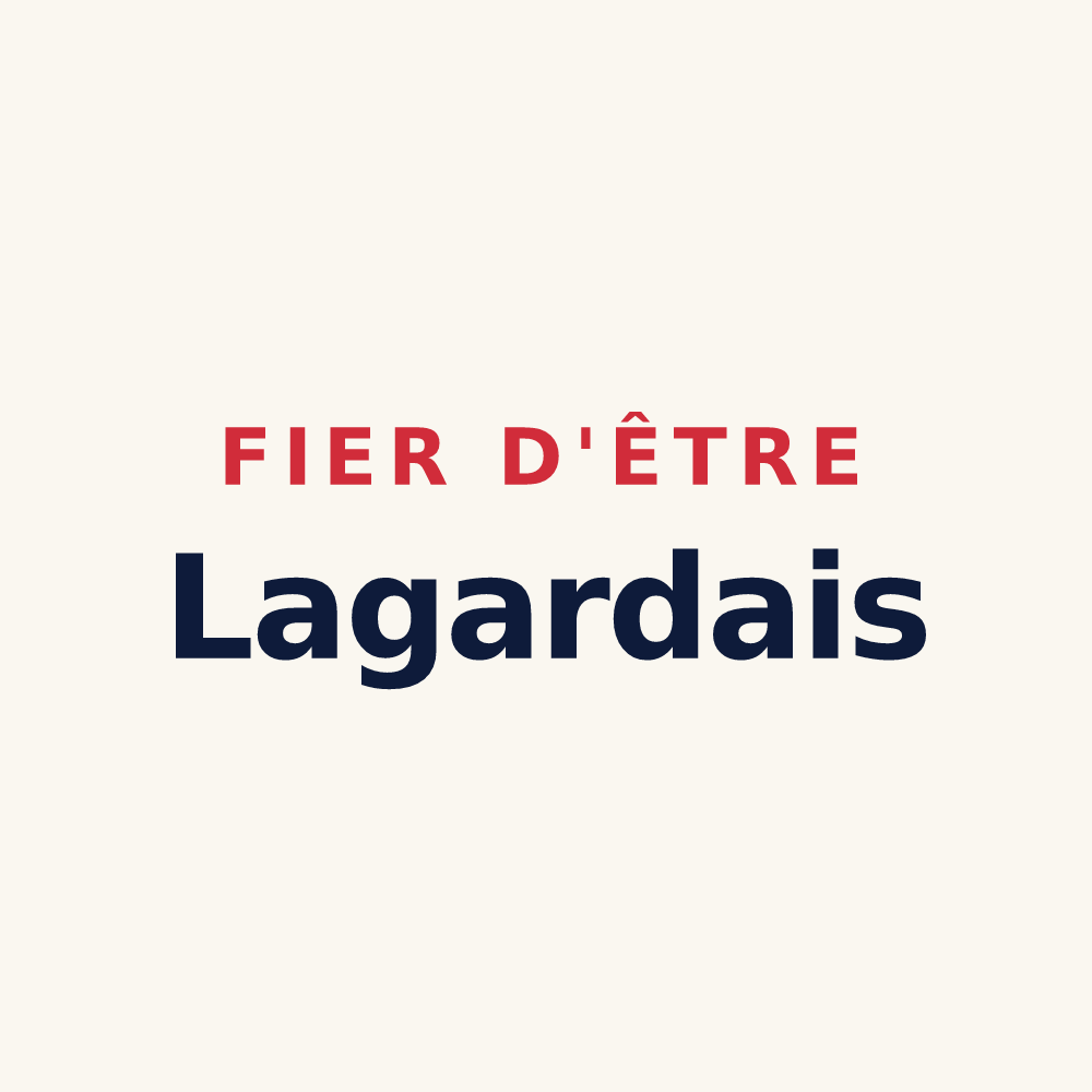 Tasse « Fier d'être Lagardais » — design pour Lagarde-sur-le-Né