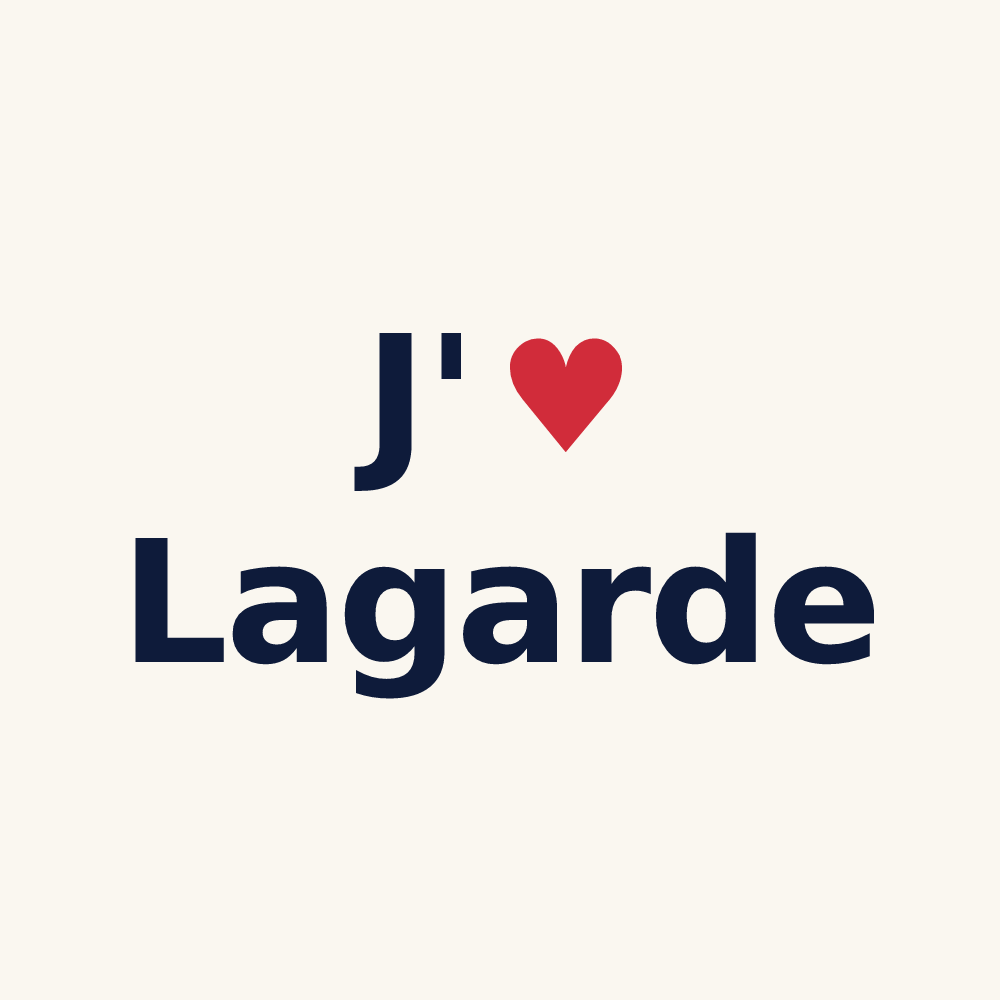 Tasse personnalisée Lagarde — design J'aime Lagarde