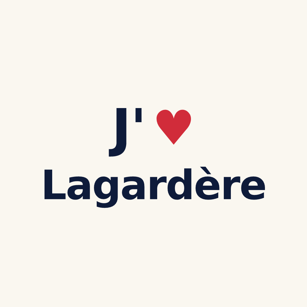 Tasse personnalisée Lagardère — design J'aime Lagardère