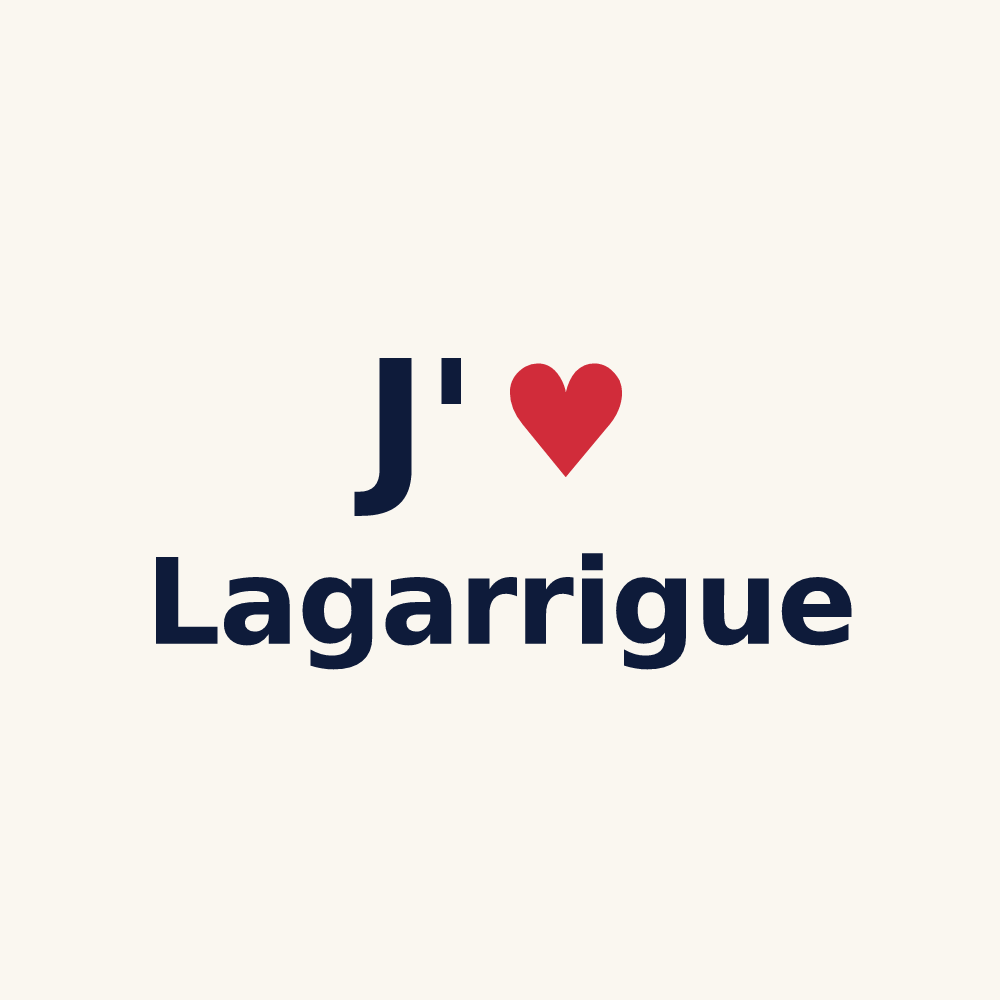 Tasse personnalisée Lagarrigue — design J'aime Lagarrigue