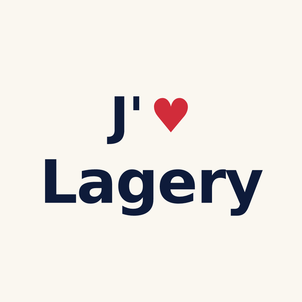 Tasse personnalisée Lagery — design J'aime Lagery