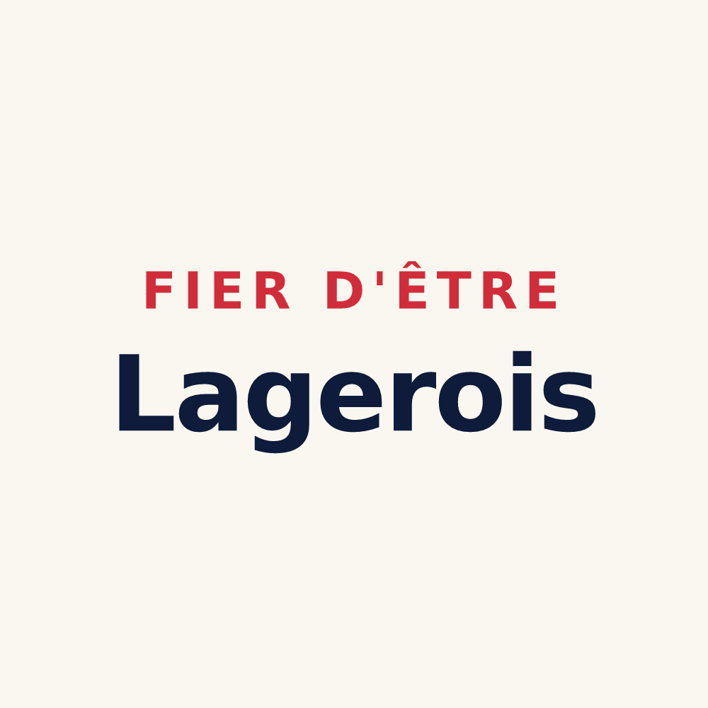 Tasse « Fier d'être Lagerois » — design pour Lagery