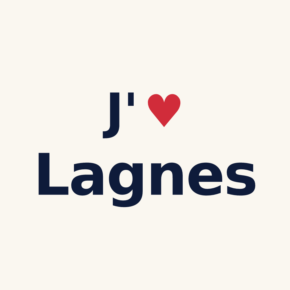 Tasse personnalisée Lagnes — design J'aime Lagnes