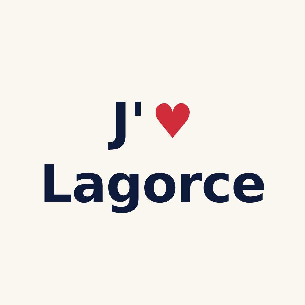 Tasse personnalisée Lagorce — design J'aime Lagorce
