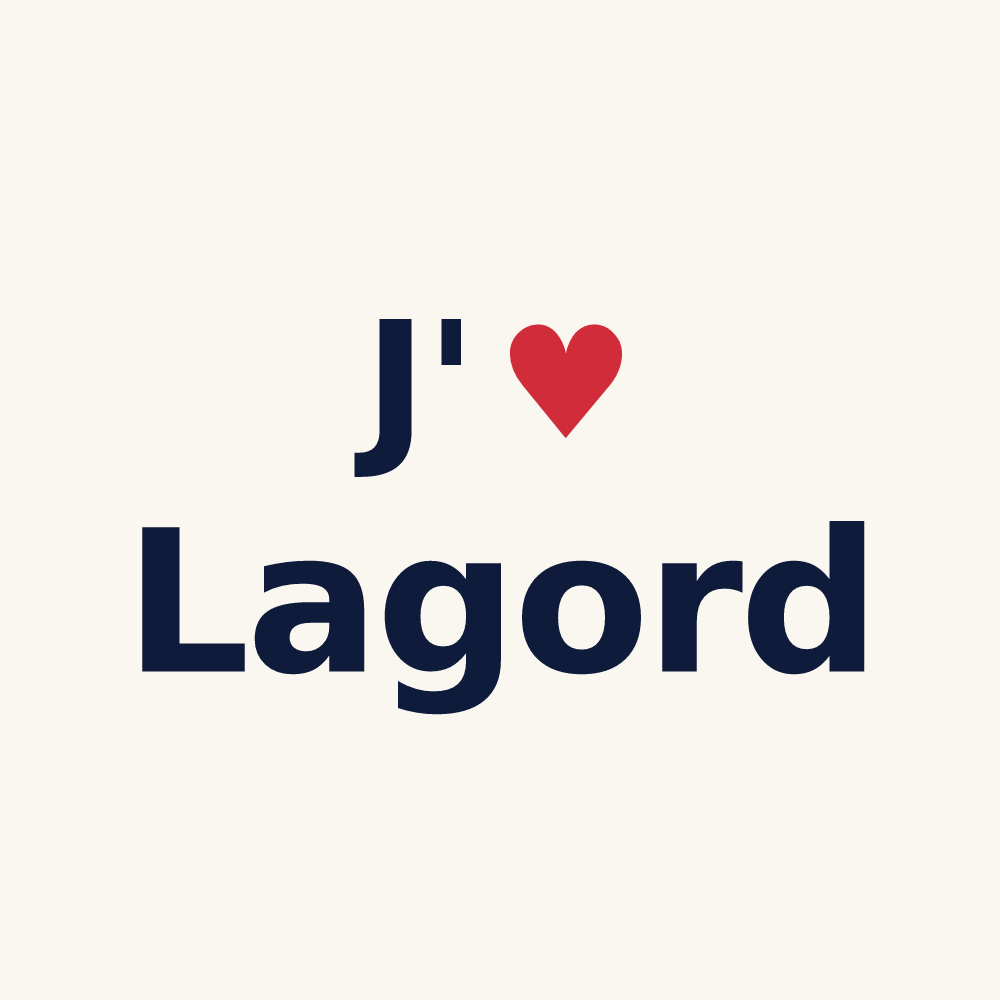 Tasse personnalisée Lagord — design J'aime Lagord