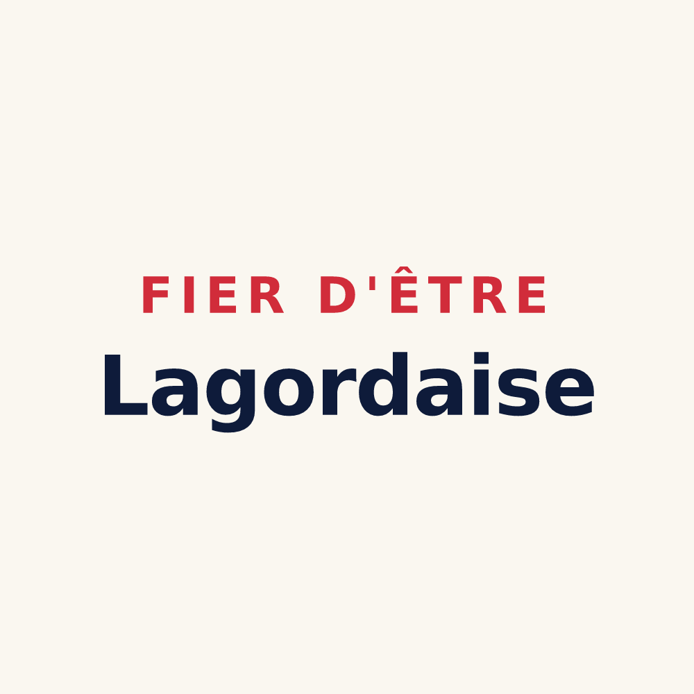 Tasse « Fier d'être Lagordaise » — design pour Lagord