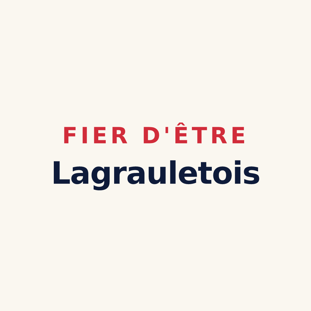 Tasse « Fier d'être Lagrauletois » — design pour Lagraulet-Saint-Nicolas