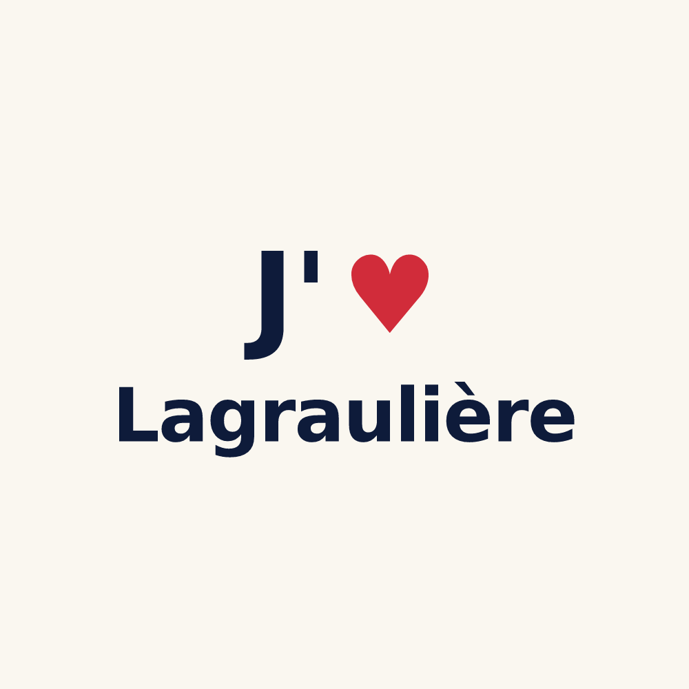 Tasse personnalisée Lagraulière — design J'aime Lagraulière
