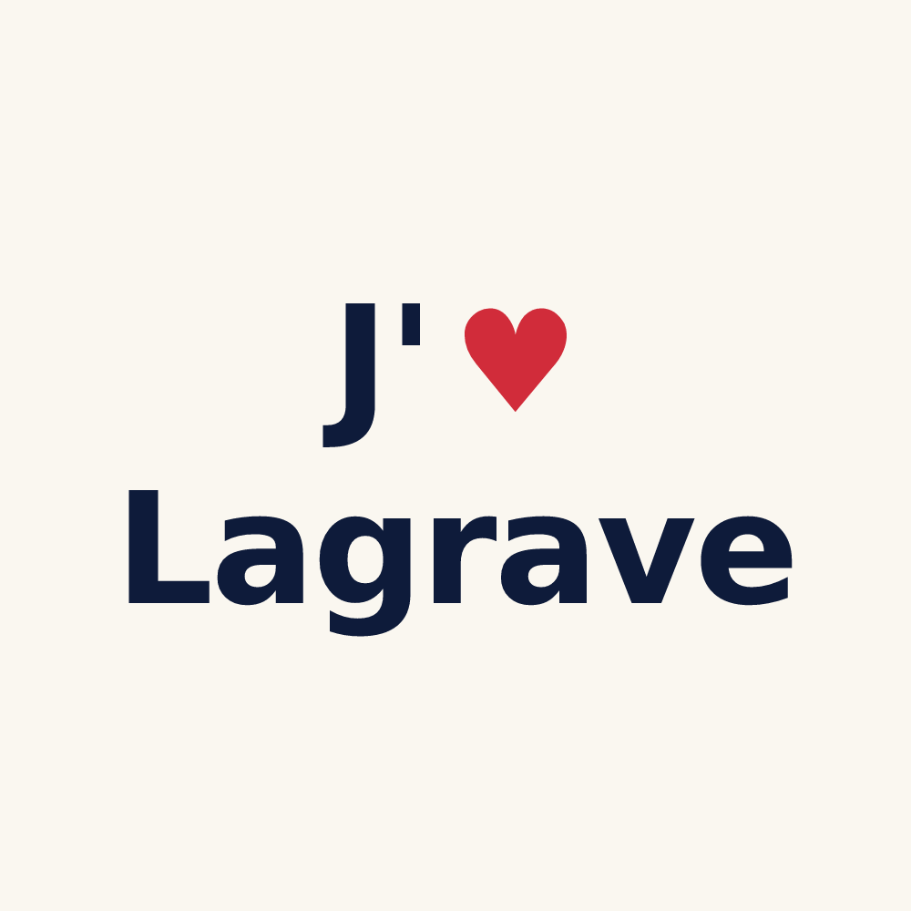 Tasse personnalisée Lagrave — design J'aime Lagrave