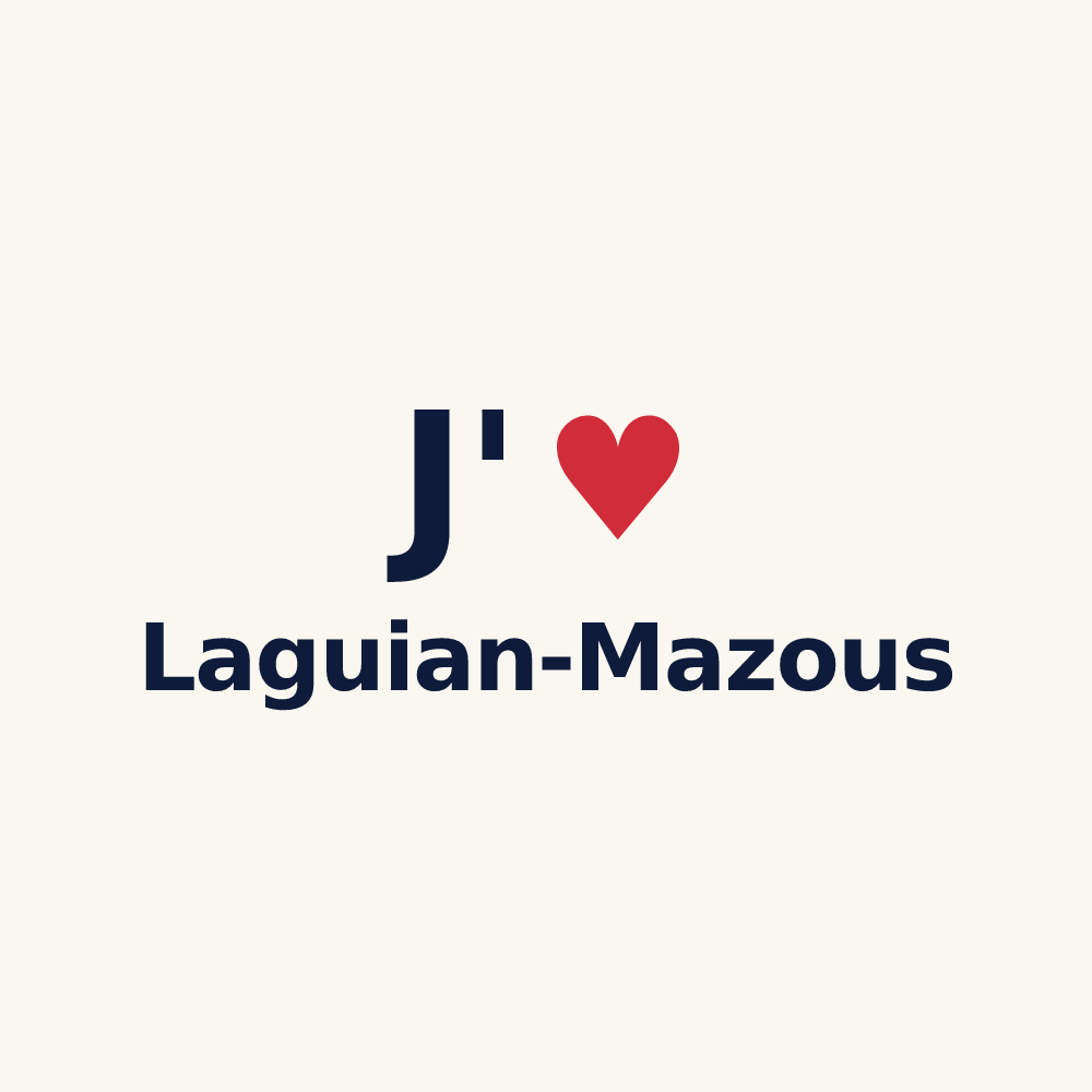 Tasse personnalisée Laguian-Mazous — design J'aime Laguian-Mazous