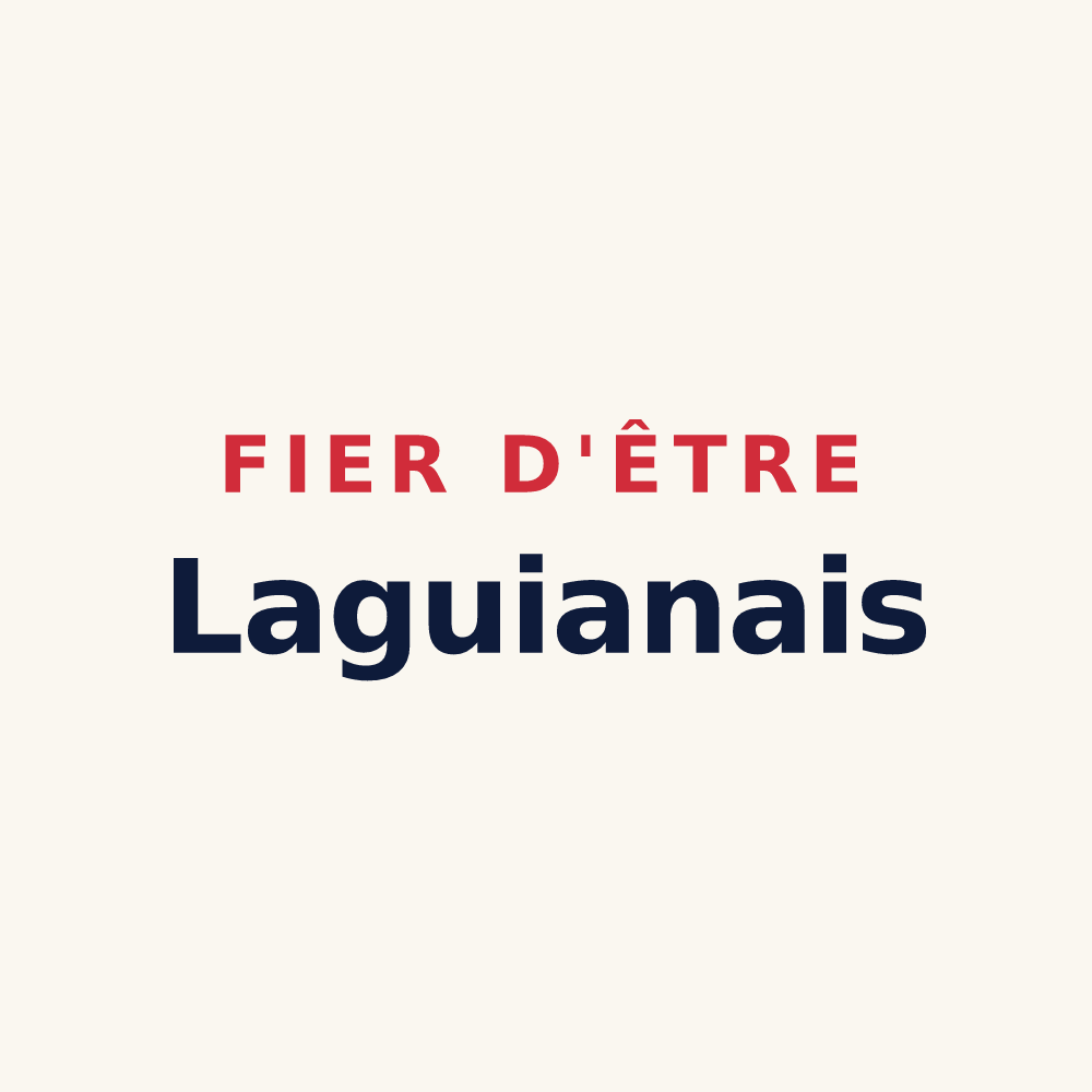 Tasse « Fier d'être Laguianais » — design pour Laguian-Mazous