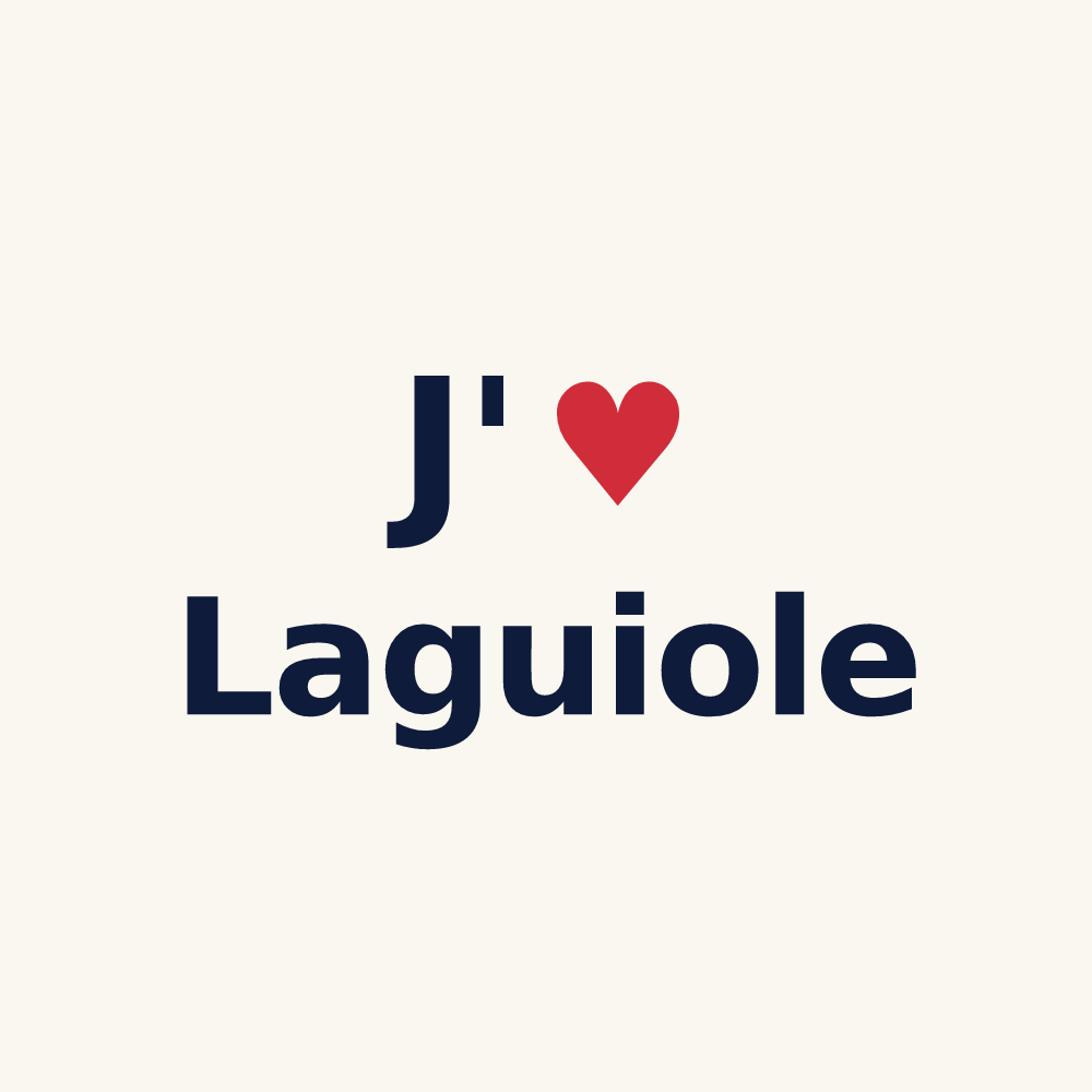 Tasse personnalisée Laguiole — design J'aime Laguiole