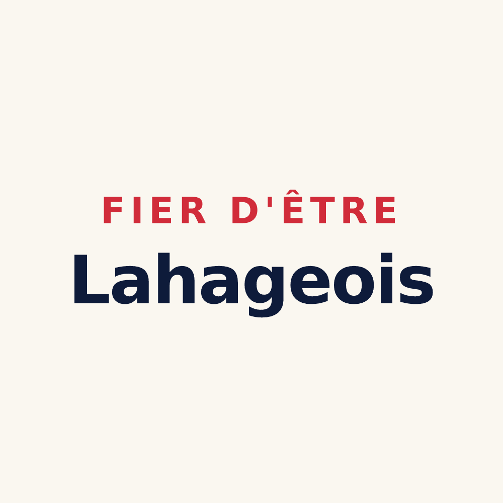 Tasse « Fier d'être Lahageois » — design pour Lahage