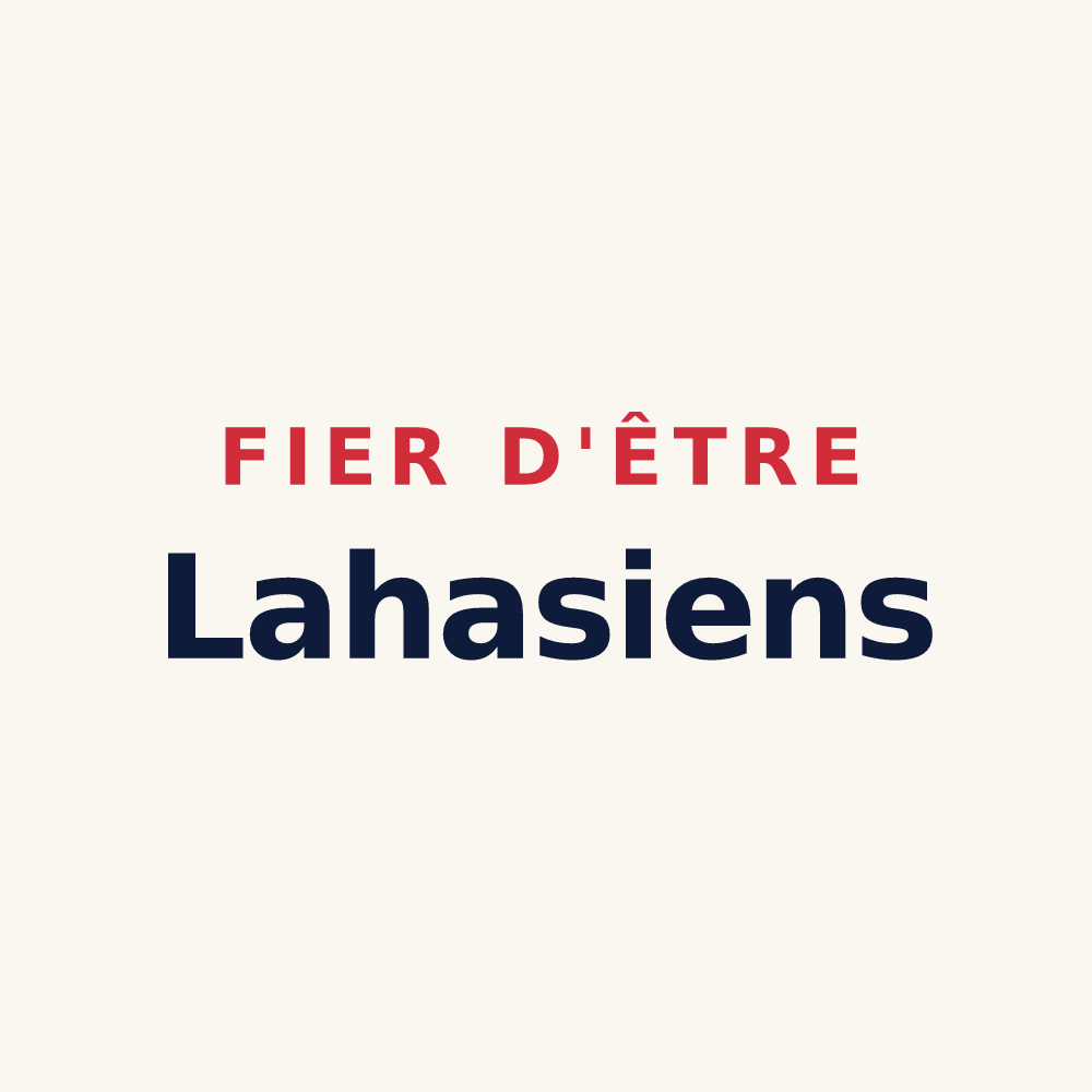 Tasse « Fier d'être Lahasiens » — design pour Lahas
