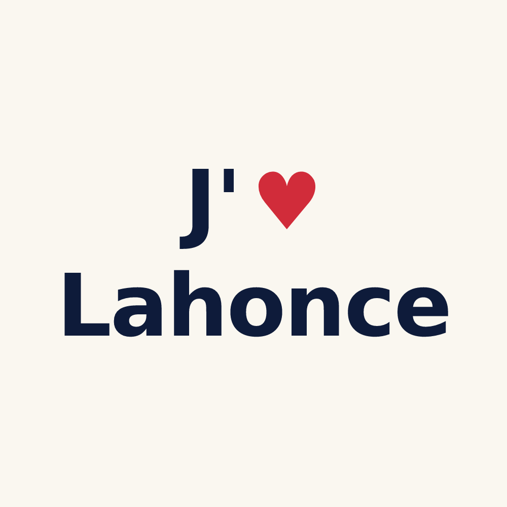 Tasse personnalisée Lahonce — design J'aime Lahonce