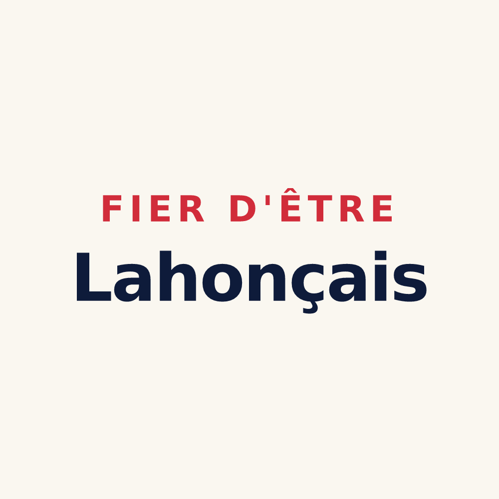 Tasse « Fier d'être Lahonçais » — design pour Lahonce