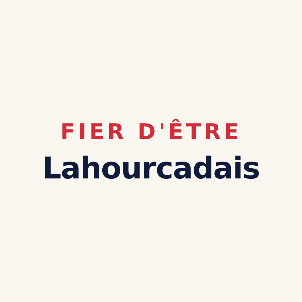 Tasse « Fier d'être Lahourcadais » — design pour Lahourcade