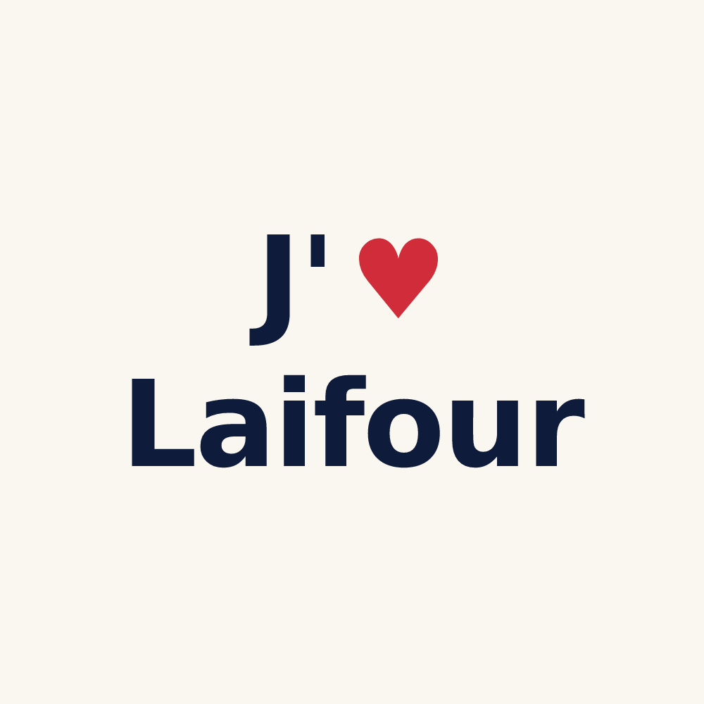 Tasse personnalisée Laifour — design J'aime Laifour