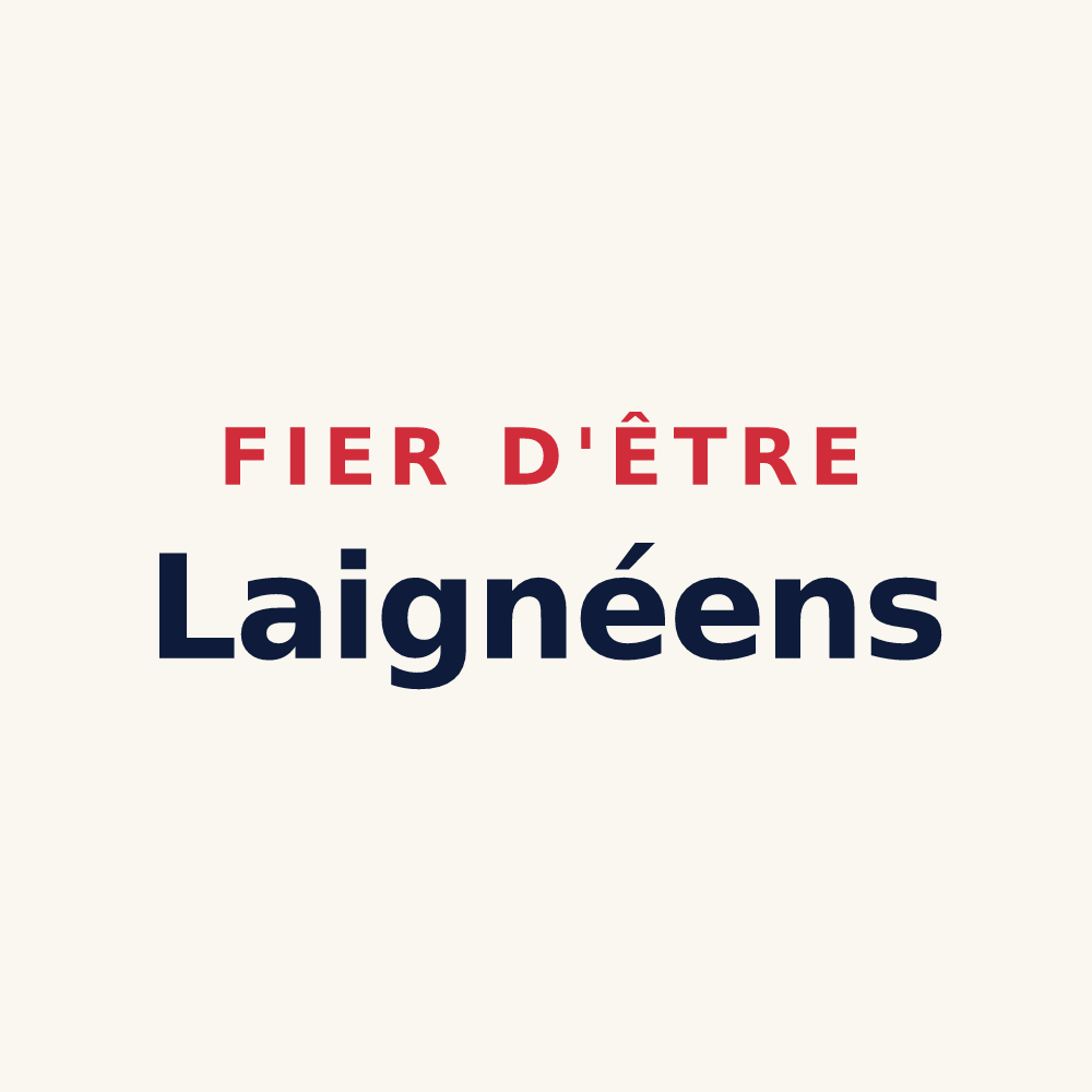 Tasse « Fier d'être Laignéens » — design pour Laigné-Saint-Gervais
