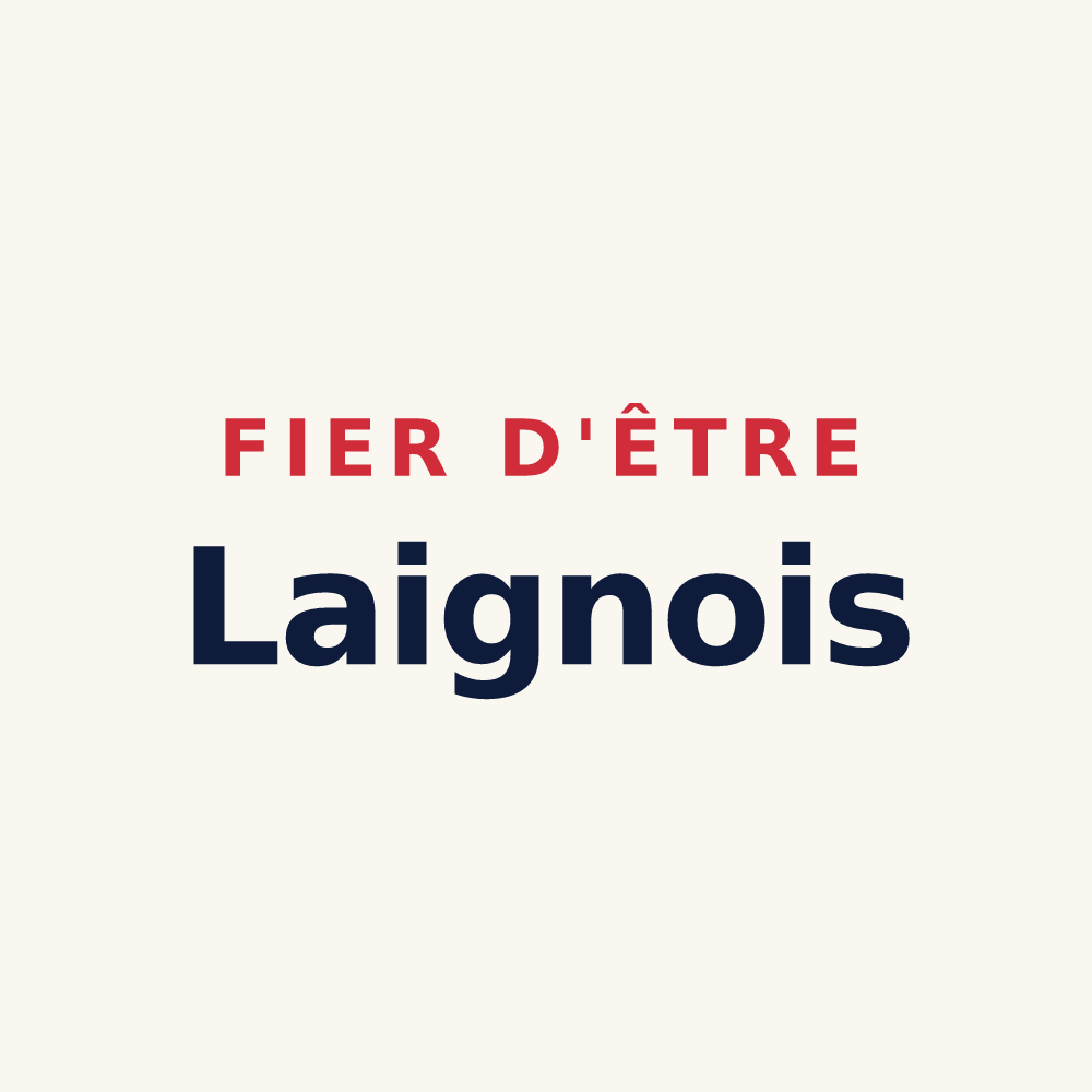 Tasse « Fier d'être Laignois » — design pour Laignes