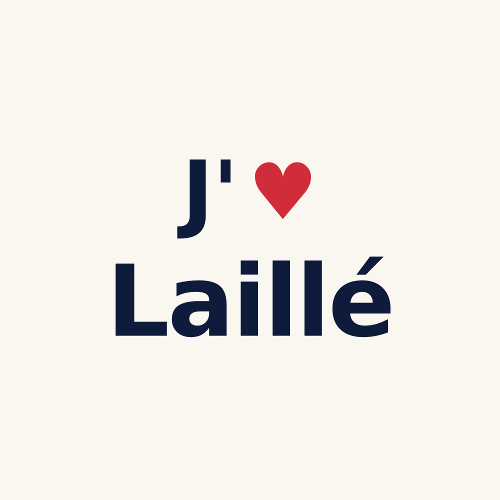 Tasse personnalisée Laillé — design J'aime Laillé