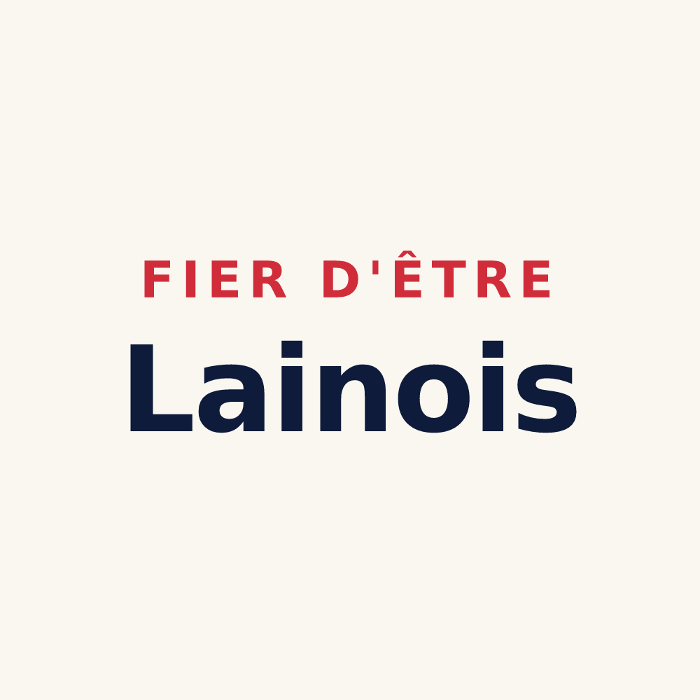 Tasse « Fier d'être Lainois » — design pour Lain