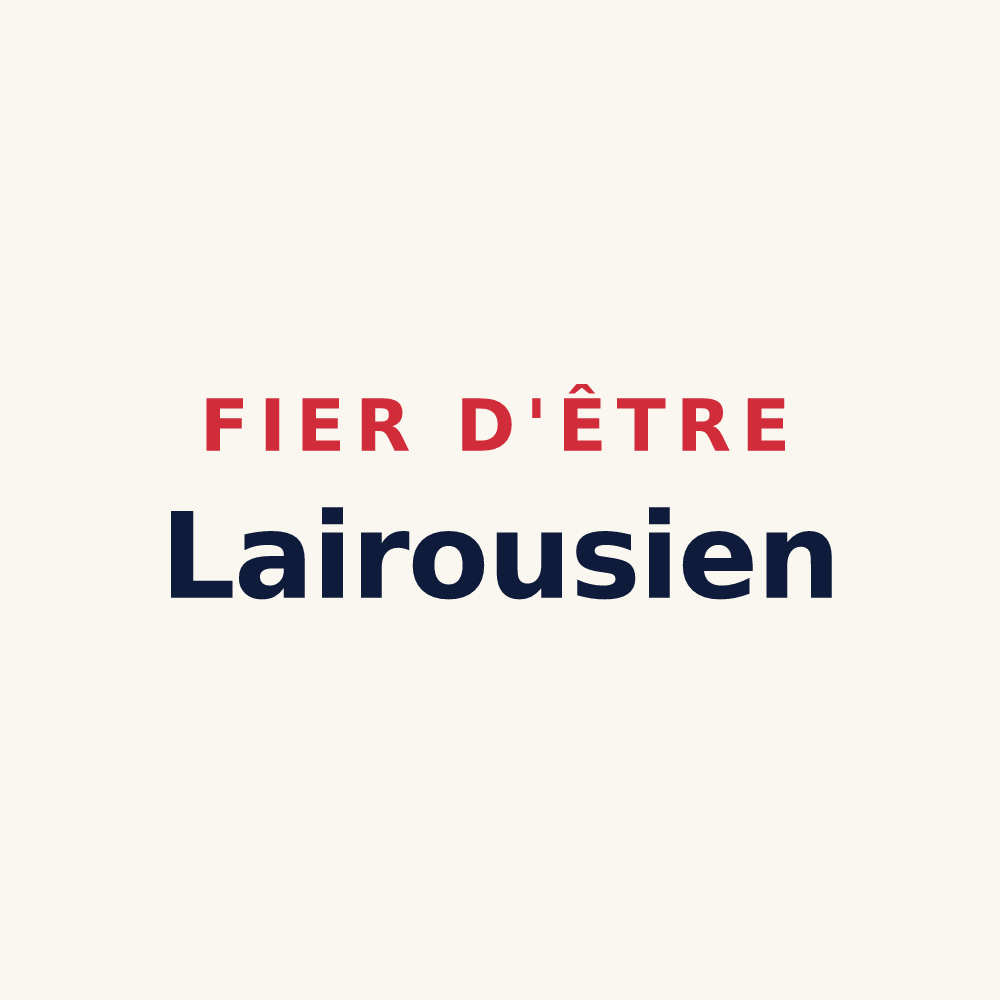 Tasse « Fier d'être Lairousien » — design pour Lairoux