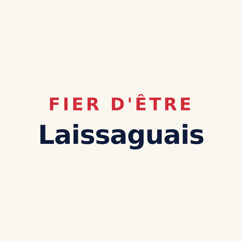 Tasse « Fier d'être Laissaguais » — design pour Laissac-Sévérac l'Église