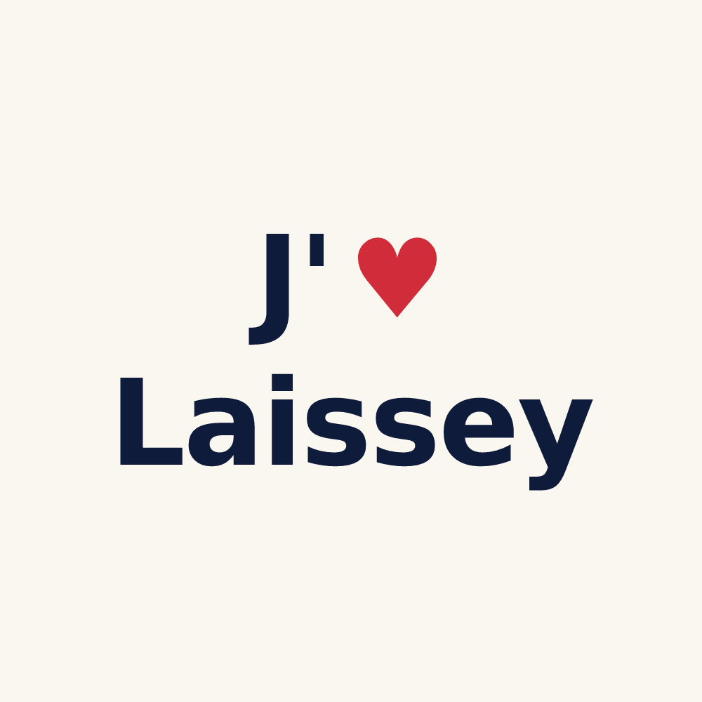 Tasse personnalisée Laissey — design J'aime Laissey