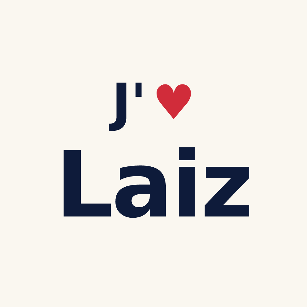 Tasse personnalisée Laiz — design J'aime Laiz