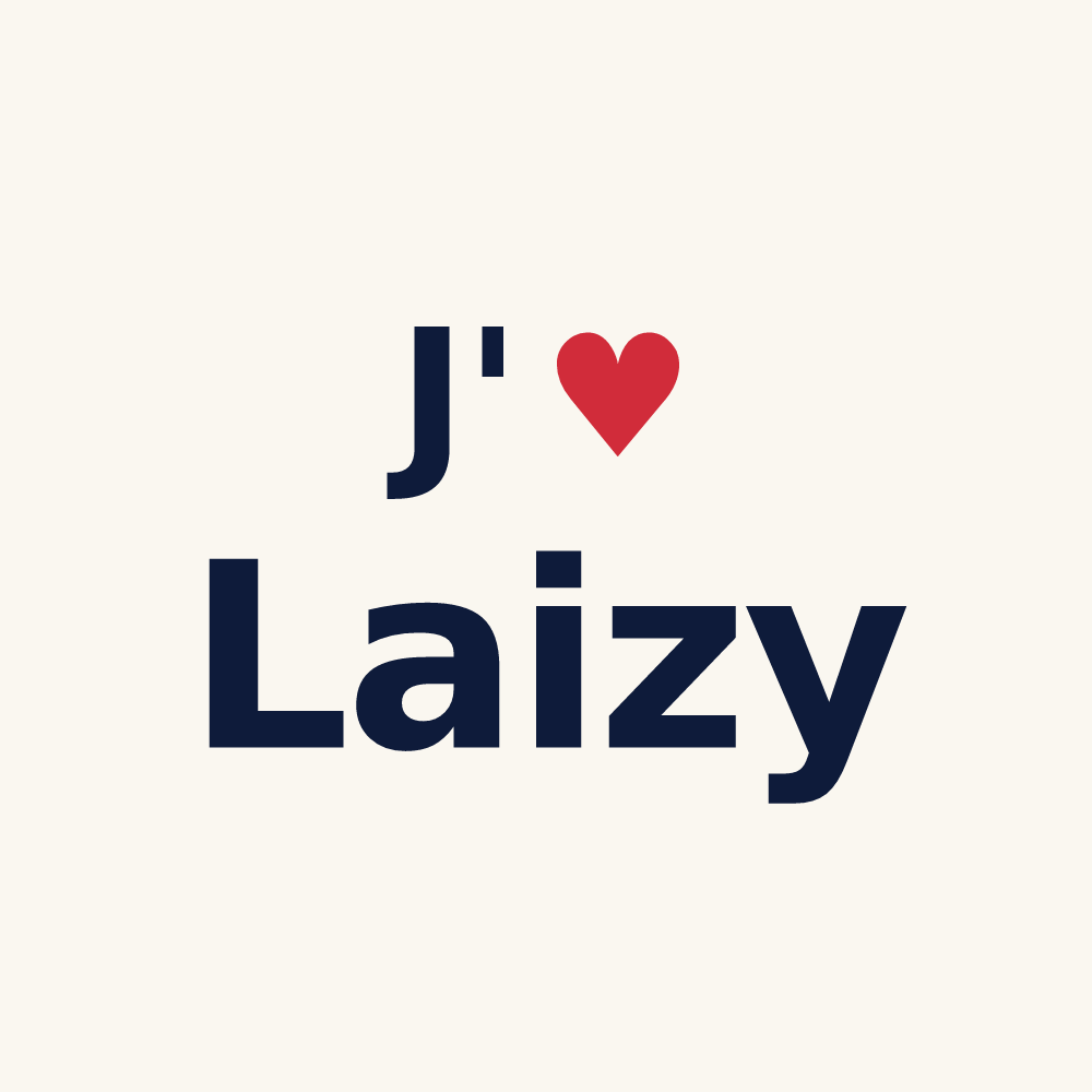 Tasse personnalisée Laizy — design J'aime Laizy