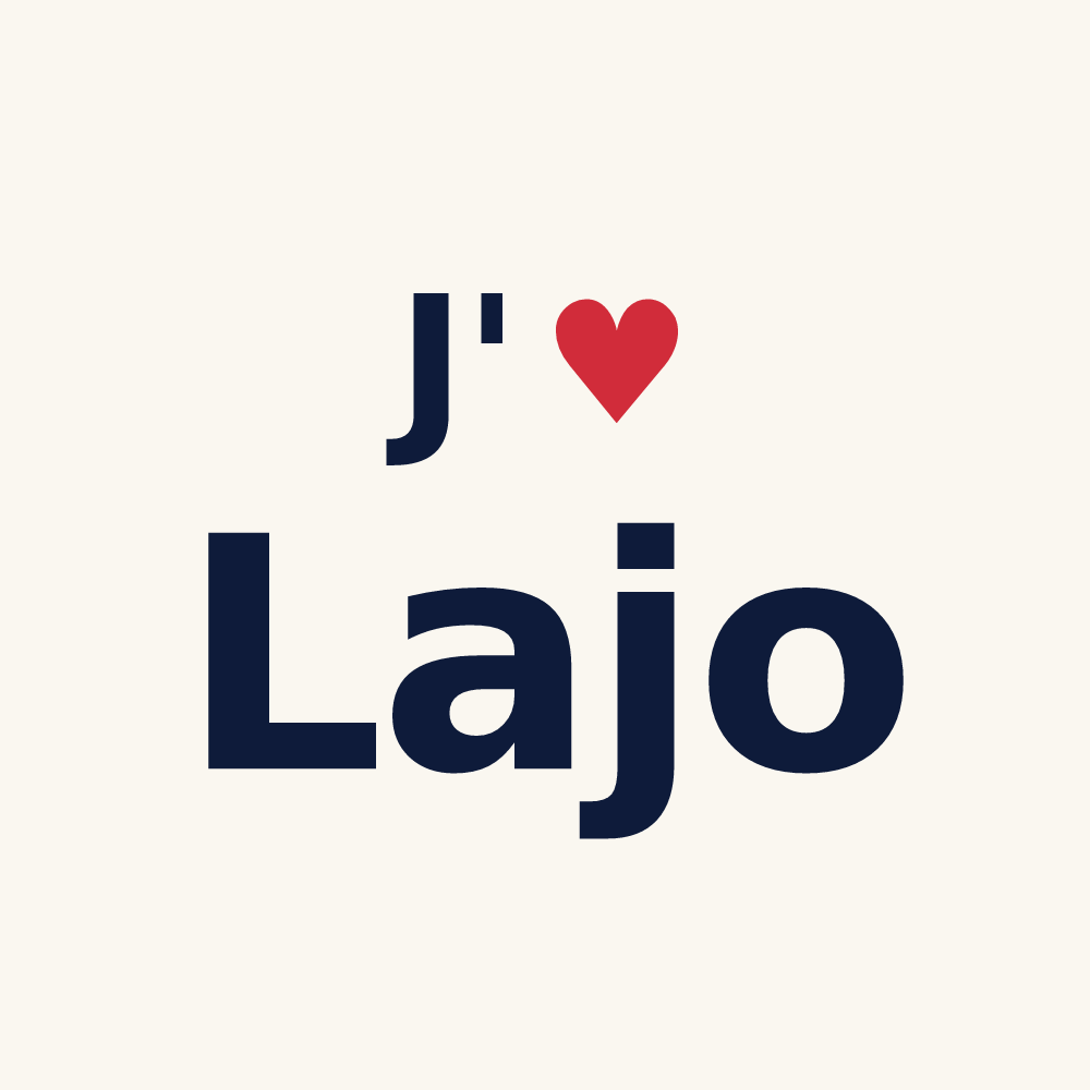 Tasse personnalisée Lajo — design J'aime Lajo