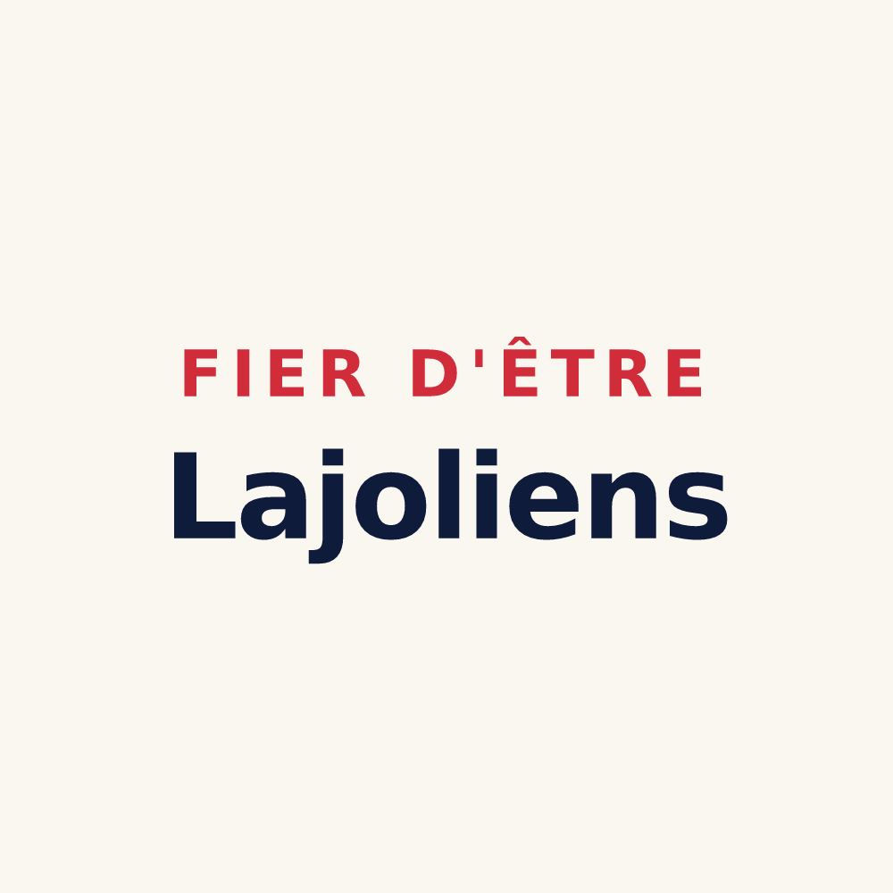 Tasse « Fier d'être Lajoliens » — design pour Lajo