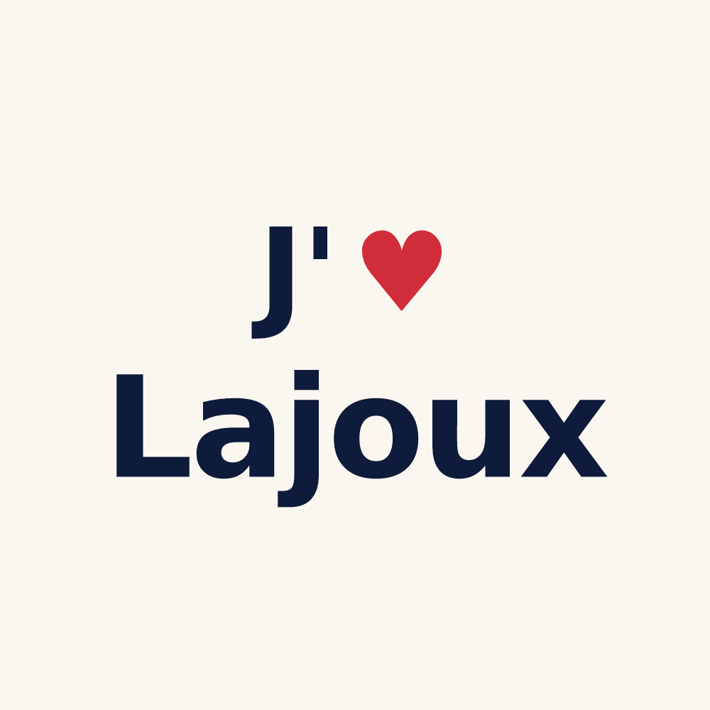 Tasse personnalisée Lajoux — design J'aime Lajoux