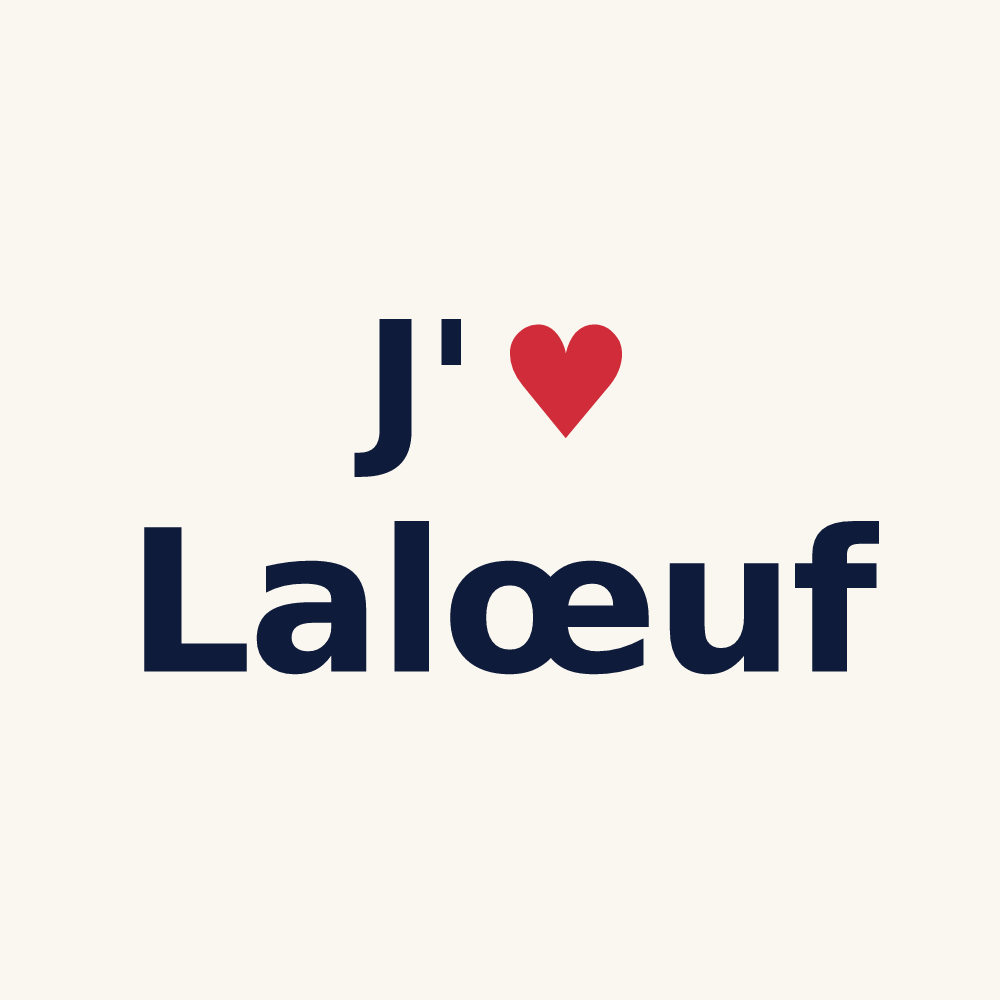 Tasse personnalisée Lalœuf — design J'aime Lalœuf