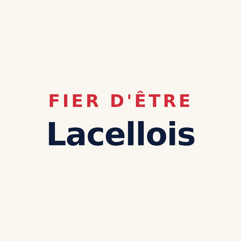 Tasse « Fier d'être Lacellois » — design pour Lalacelle