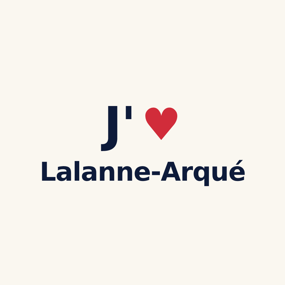 Tasse personnalisée Lalanne-Arqué — design J'aime Lalanne-Arqué