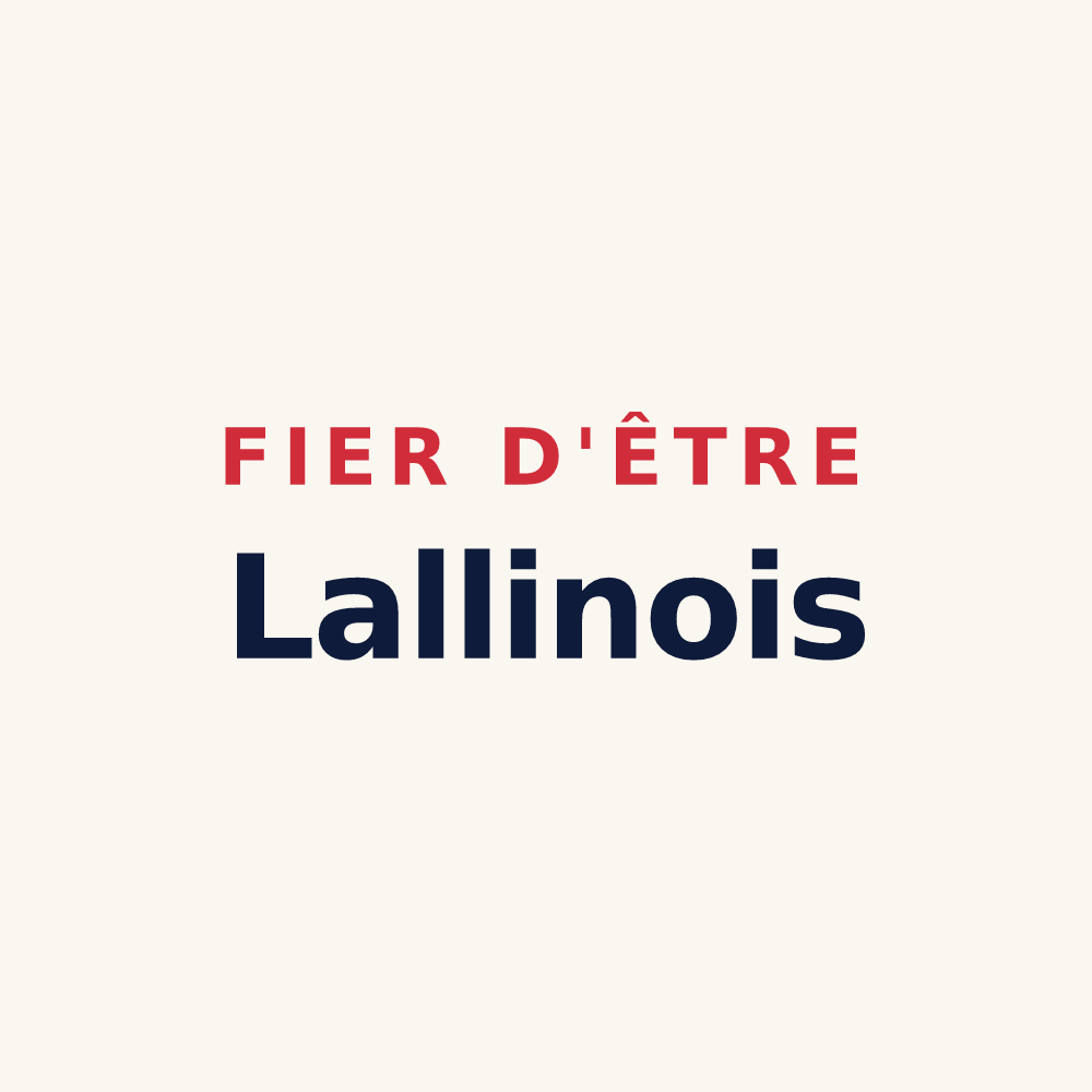 Tasse « Fier d'être Lallinois » — design pour Lallaing