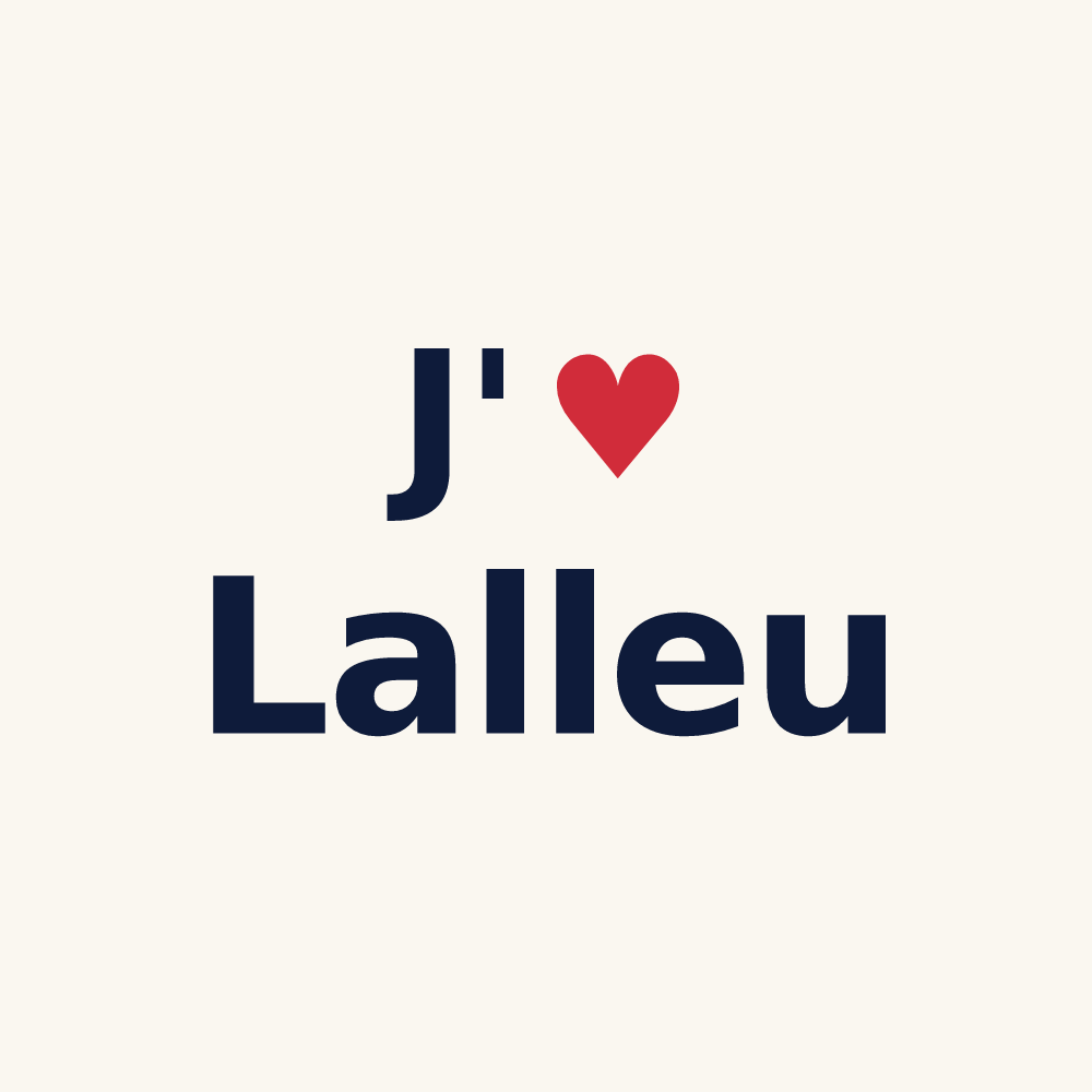 Tasse personnalisée Lalleu — design J'aime Lalleu