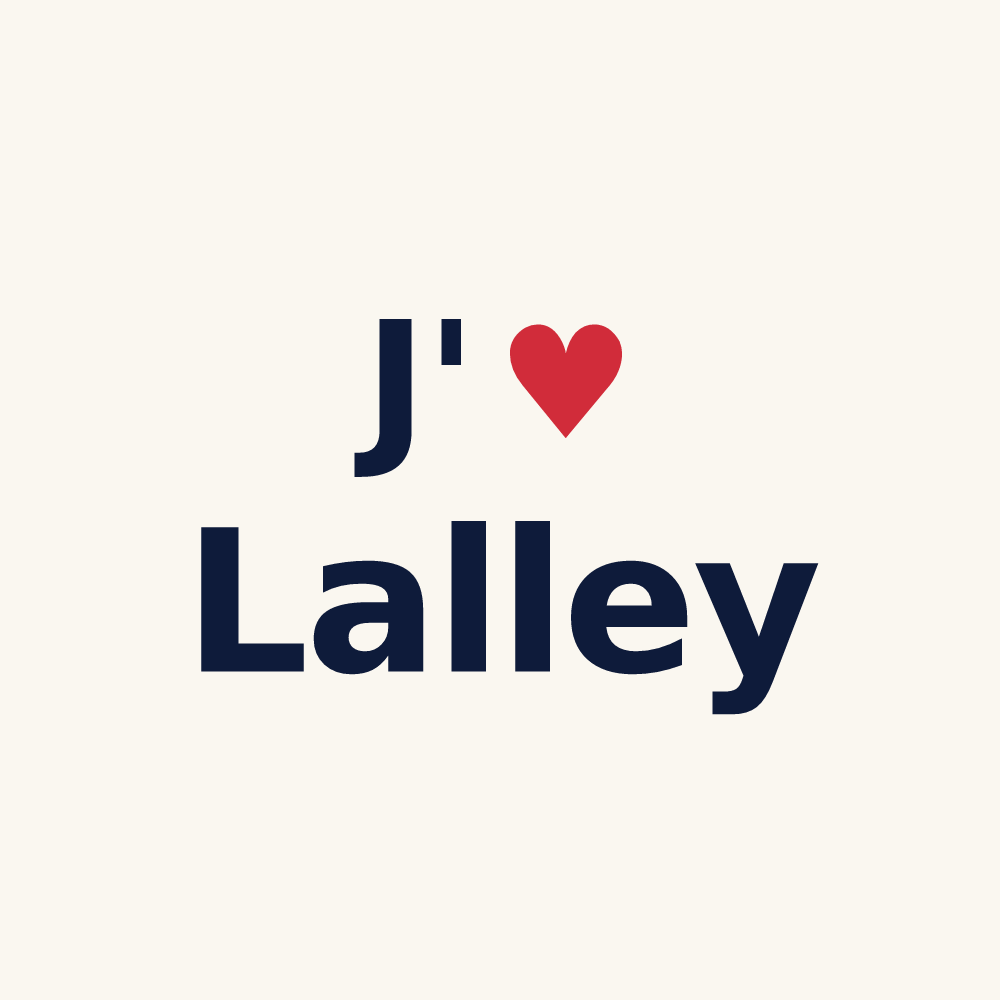 Tasse personnalisée Lalley — design J'aime Lalley