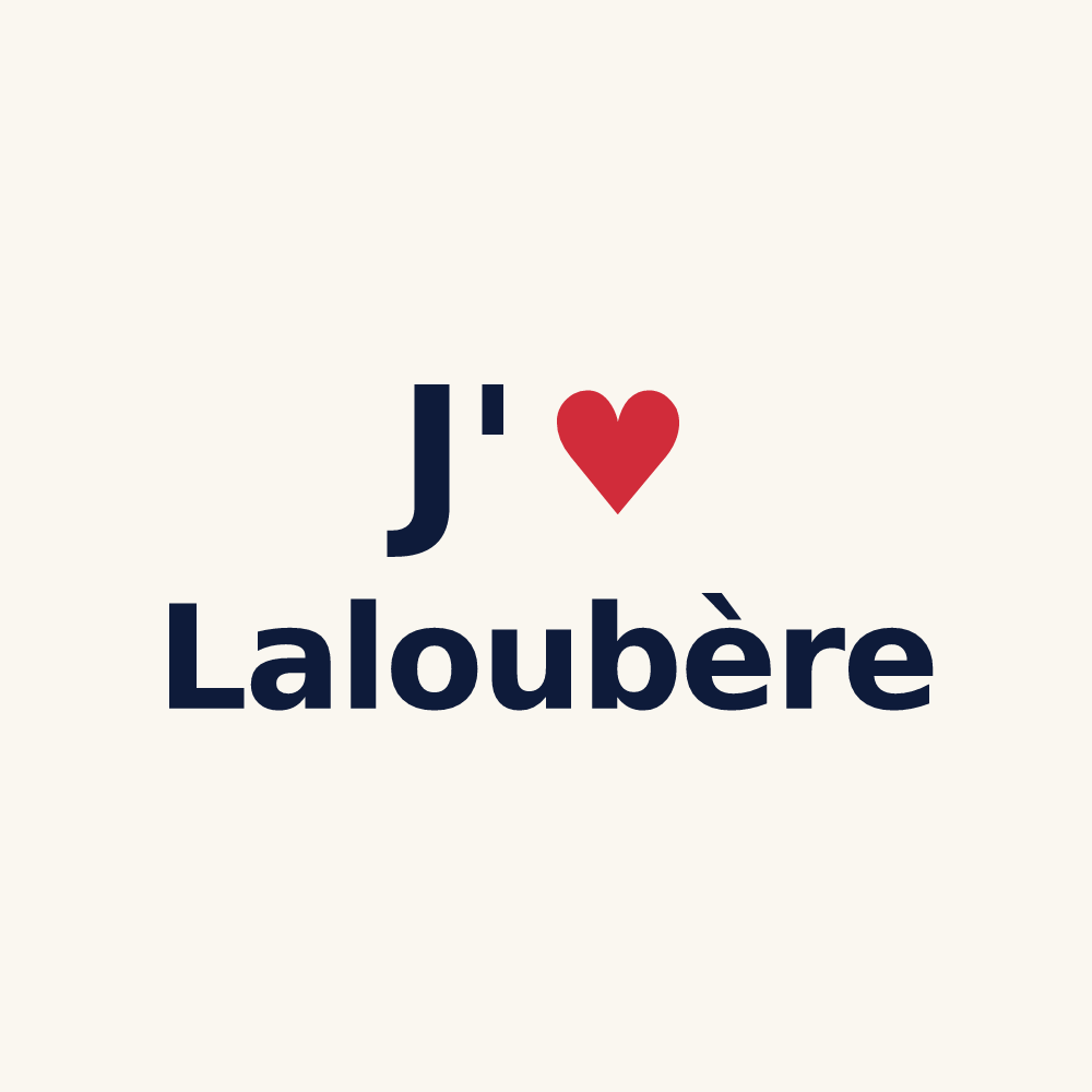 Tasse personnalisée Laloubère — design J'aime Laloubère