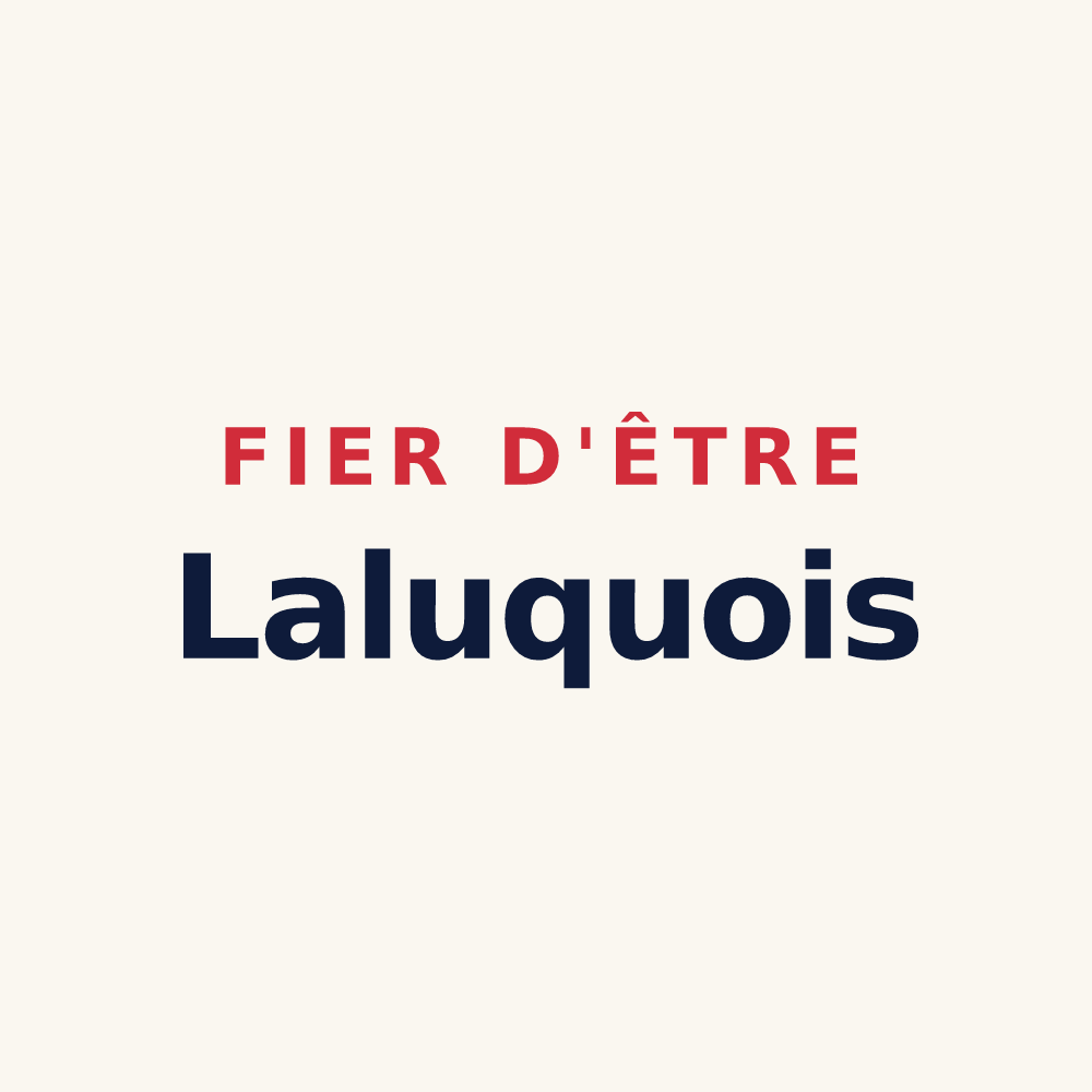Tasse « Fier d'être Laluquois » — design pour Laluque