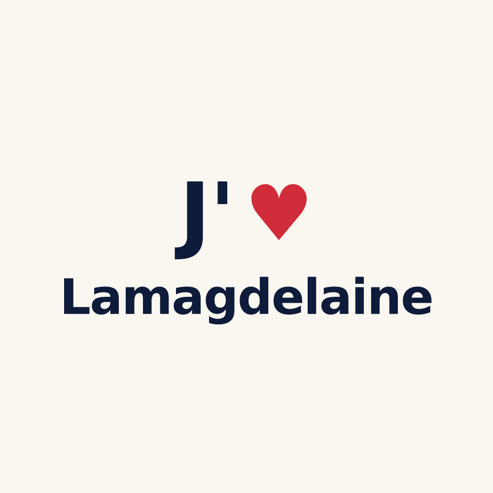 Tasse personnalisée Lamagdelaine — design J'aime Lamagdelaine