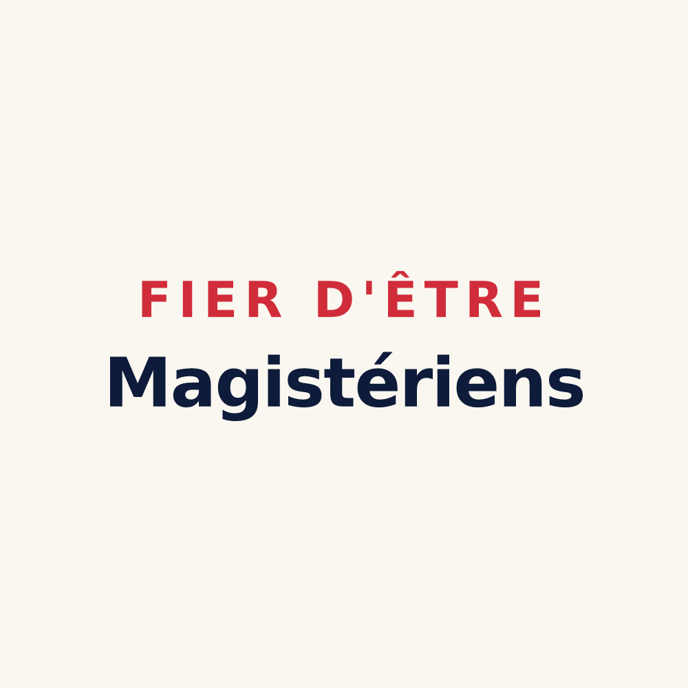 Tasse « Fier d'être Magistériens » — design pour Lamagistère