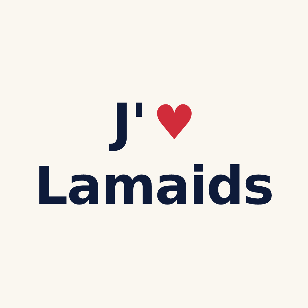 Tasse personnalisée Lamaids — design J'aime Lamaids
