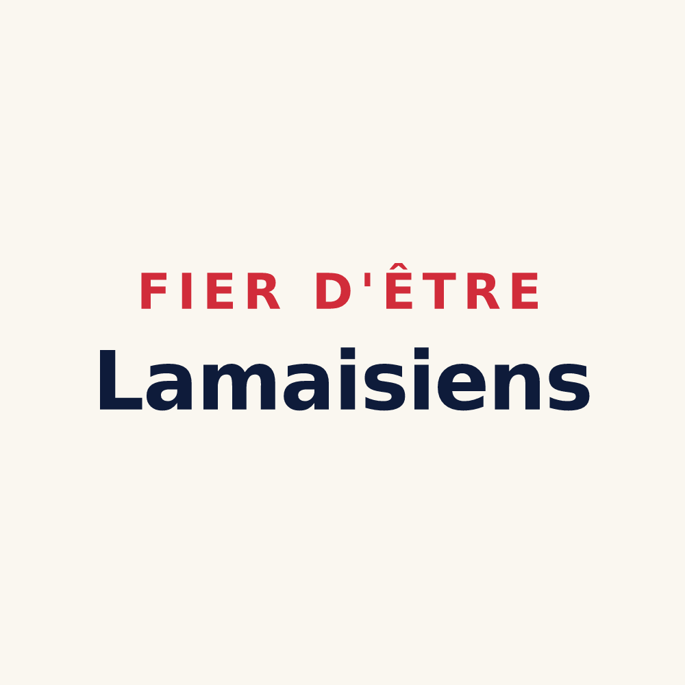 Tasse « Fier d'être Lamaisiens » — design pour Lamaids