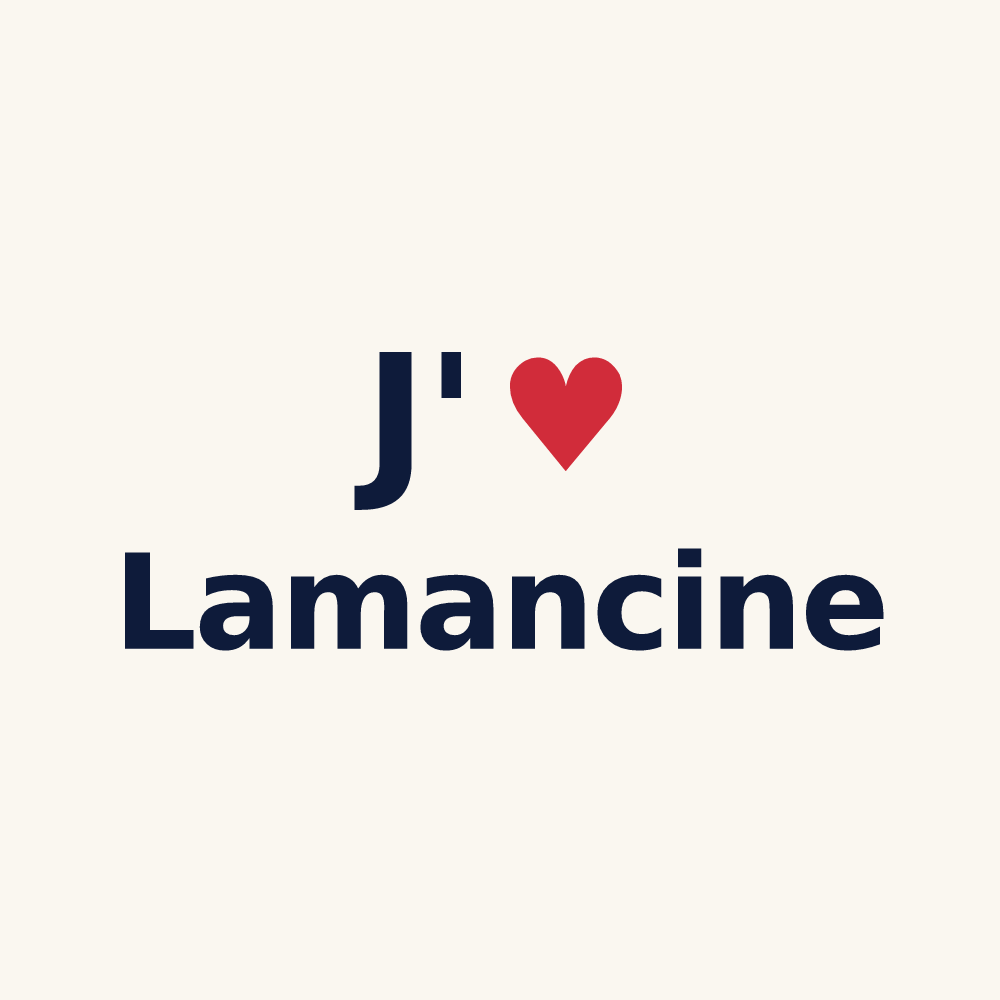 Tasse personnalisée Lamancine — design J'aime Lamancine